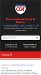 Mobile Screenshot of constructioncraneandtractor.com