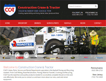 Tablet Screenshot of constructioncraneandtractor.com